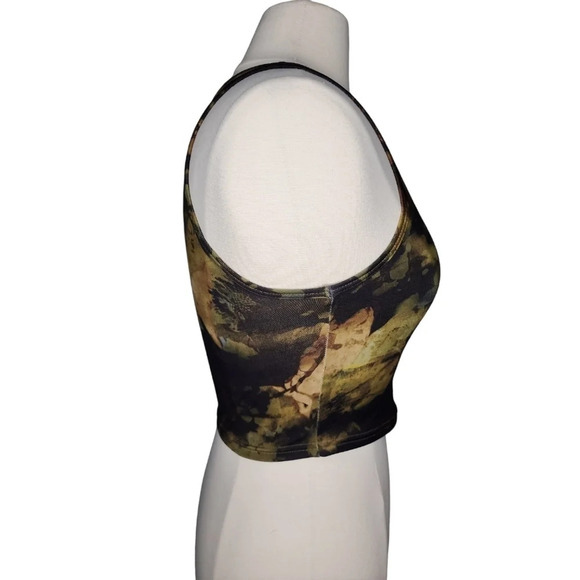 Fleo Tempo Crop Tank Top Ivy Night Size XS - Picture 2 of 9